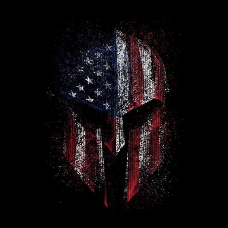 Grunt Style American Spartan 2.0 Men's T-Shirt (Black, XX-Large) - Image 4